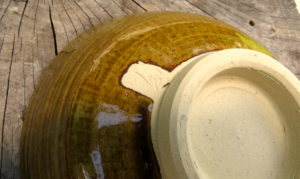 黄亜椰飯碗-やそいちオリジナル釉薬